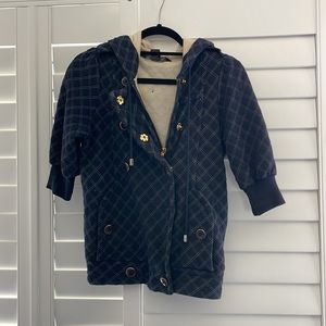 Marc by Marc Jacobs half sleeve knit jacket with hood